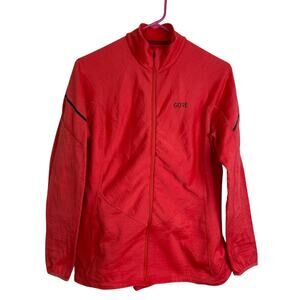 Gore Cycling Thermo Long Sleeve Zip Shirt Womens Size XL Red Thermal Outdoor